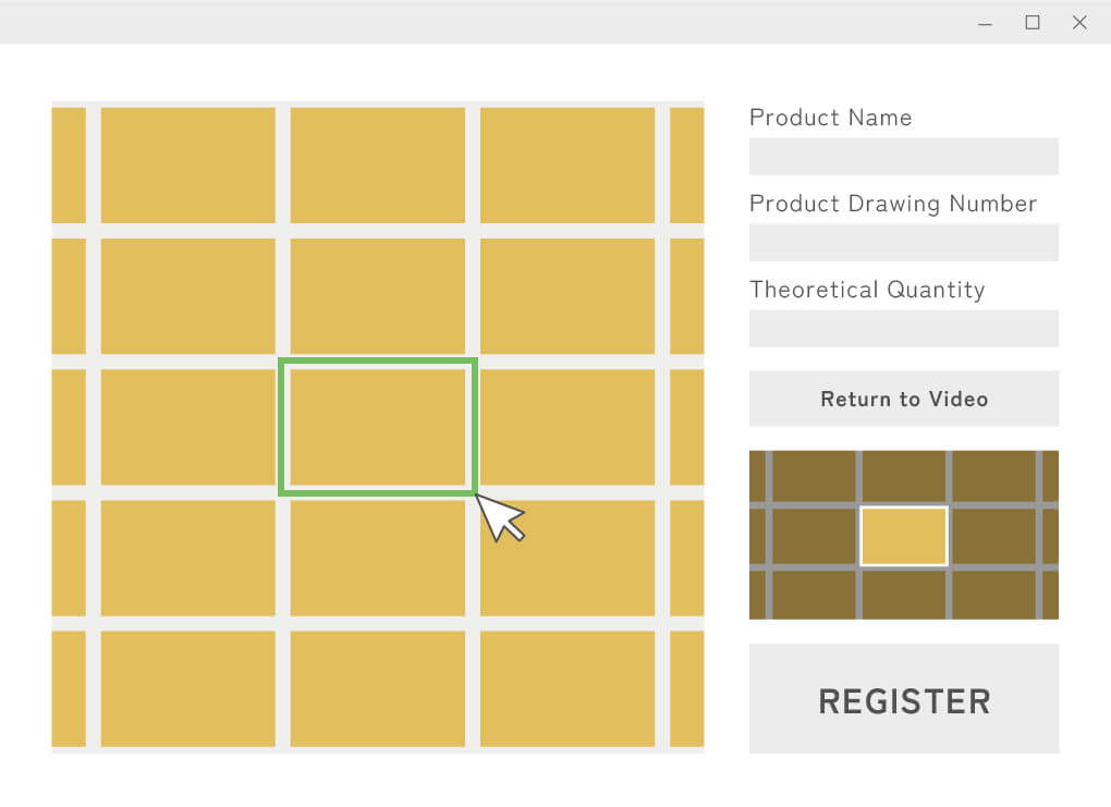 Pattern registration screen